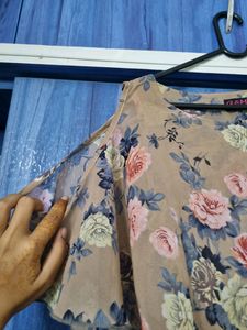 Floral Cold Shoulder Dress