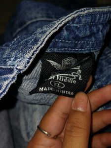 Blue Denim Cargo Jeans