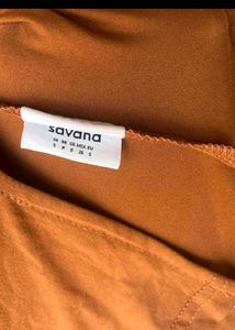 Savana Chic Brown Bodycon Mini Dress