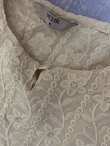 Elegant Cream Chikankari Kurta