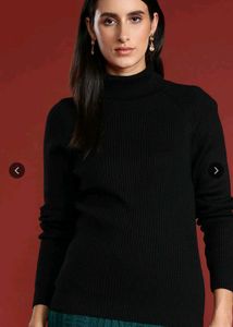 Elegant Black Turtleneck Sweater