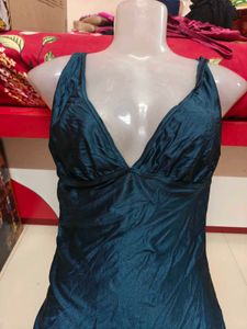 Metallic Teal One-Piece Swimsuit