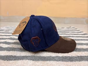 Urban Monkey Navy Blue / Brown Baseball Cap