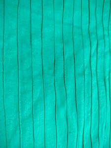 Solid Teal V-Neck Kurta