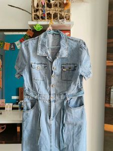 Stylish Denim Shirt Dress