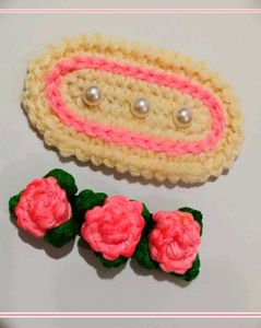 Crocheted Hair Clip
