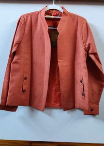 Elegant Terracotta Blazer Set