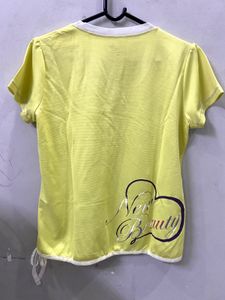 New Balance Yellow Athletic T-Shirt