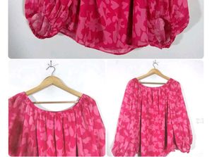 Pink Floral Blouse💞🛍️