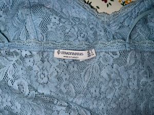 Lace Cami Top - Light Blue