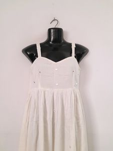 Off-White Embroidered Dress (Women's)