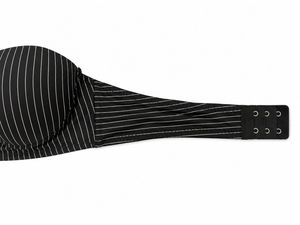 Strapless Pinstripe Bra