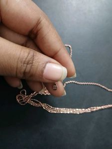 GIVA Rhodium Plated Sterling Silver Necklace