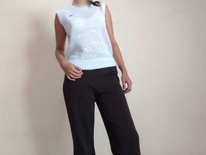 Chic White Knit Korean Style