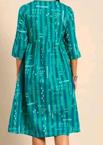Bohemian Print Knee-Length Dress