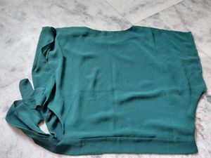 Elegant Teal Flowy Top combo offer
