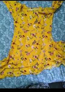 Beautiful Yellow Floral Gown