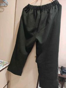 Patterned Pullover Sweater + Green trousers