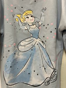 Cindrella Print Sweatshirt By Yk Disney 6-8 Yrs
