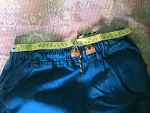 Blue Denim Jeans with 'BANG' Patches