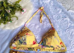 Sunny Yellow Floral Bikini set👍😍