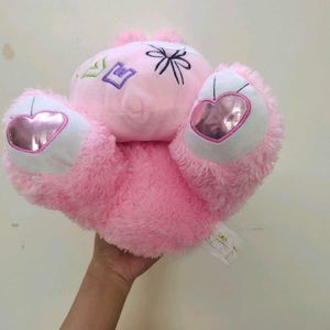 pink buny with a big heart
