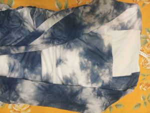 Stylish Tie-Dye Ruched Maxi Dress