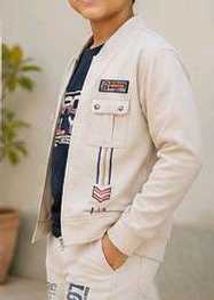 Retro Style Beige Jacket with T shirt set