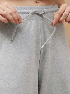 Gray Wide Leg Sweatpants