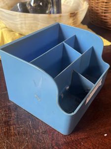 Blue Desk Organizer