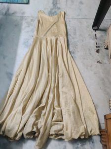 Golden Gown With Cape
