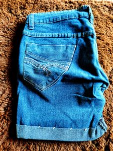 Classic Blue Denim Shorts set of 2