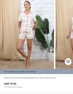 Cute Bow &amp; Heart Pajama Set