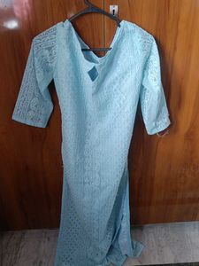 Elegant Blue Chikankari Kurta