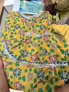 Beautiful Yellow Floral Kurta