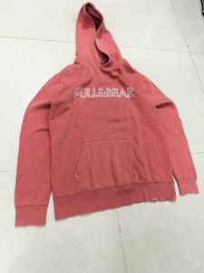 Pull&amp;Bear Washed Red Hoodie 🇺🇸