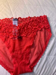 Red Lace Briefs