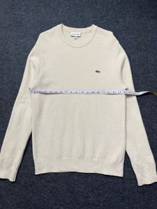 Men's Cream Lacoste Sweater