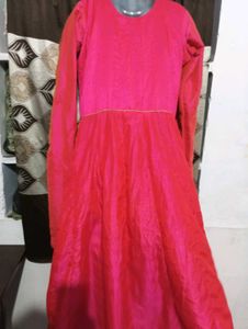 dark pink gown