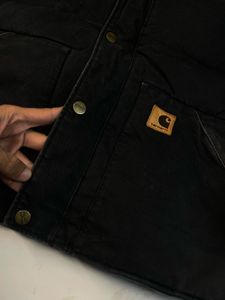 Carhartt Black Hooded Work Jacket
