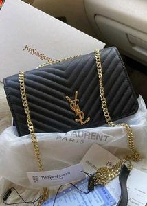 YSL JAMIE FLAP BAG QUILTED LEATHER* WD BOX