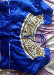 Vibrant Pink Saree with Gold Border