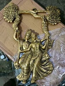 Radha Krishna Tree Jhuka Wall Hanging Decor