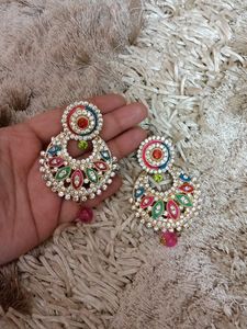 Multicolour Diamond Earrings