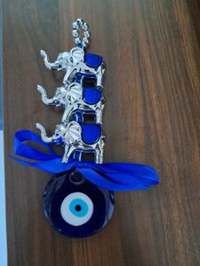 Evil Eye Elephant Charm