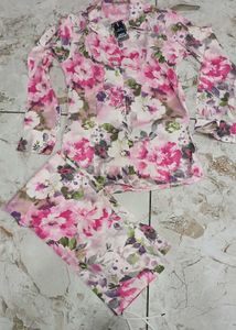 Beautiful Floral Pajama Set