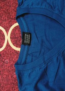 Women's Classic Blue V-Neck T-Shirt