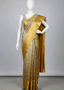 Elegant Gold Kanjivaram Saree