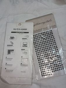 White Pearl &amp; Black Rhinestone Sticker Set
