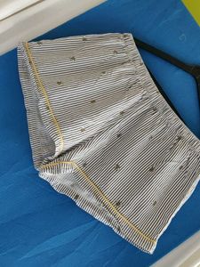 Cute Bee Striped Pajama Shorts